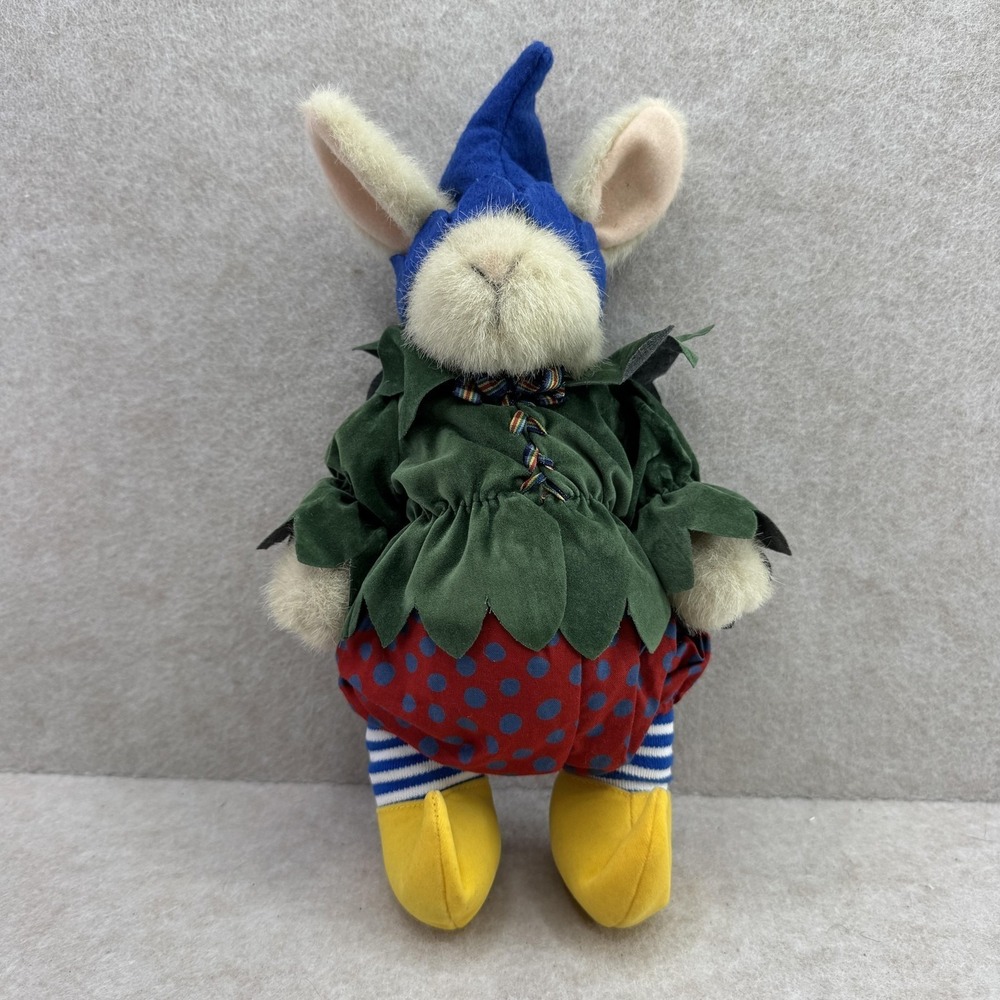 North American Bear Co. Multicolor Christmas Bunny Plush Small With Tags‎